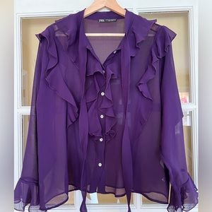 Zara Purple Blouse